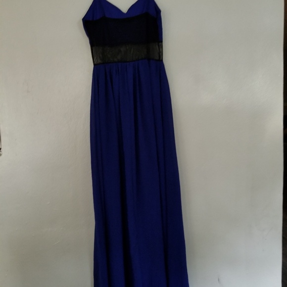BLUE And Black Dress Maxi - Picture 4 of 6